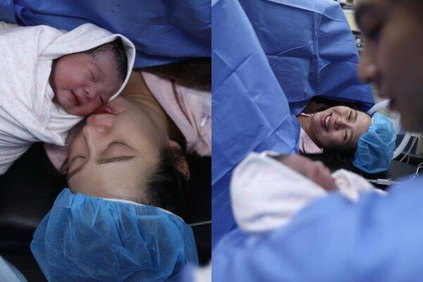 刘品言晒病院产房照！听见犬子洪亮哭声时兴隆落泪